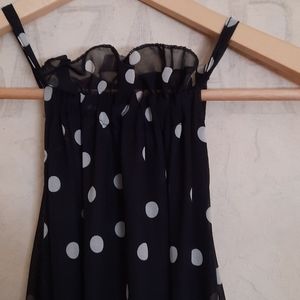 One size fits all fancy polka dot dress